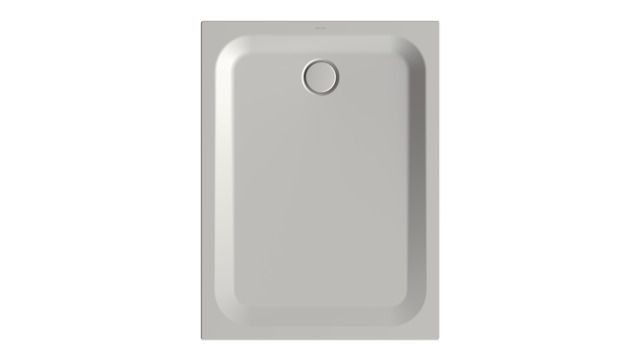 Duschwanne BetteUltra 1260 120x90x3,5cm, Mini-Wannenträger, silver