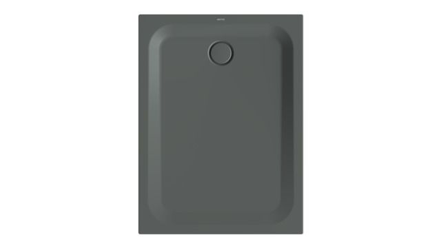 Duschwanne BetteUltra 1260 120x90x3,5cm, Mini-Wannenträger, smoke