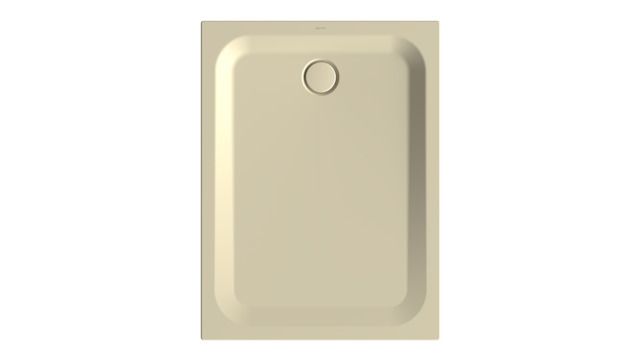 Duschwanne BetteUltra 1260 120x90x3,5cm, Glasur, Mini-Wannenträger, cream