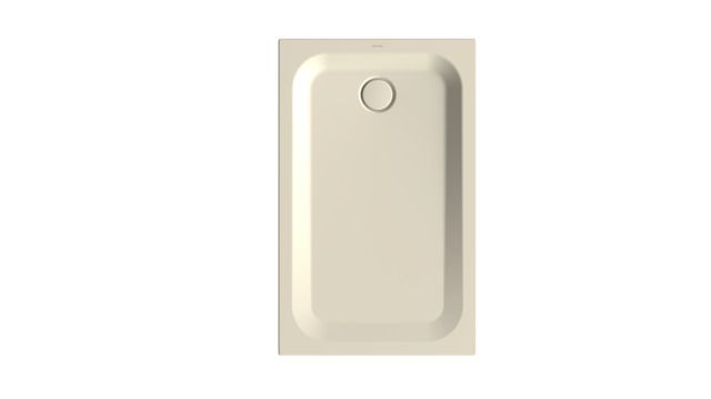 Duschwanne BetteUltra 1670 120x75x3,5cm, Mini-Wannenträger, pergamon