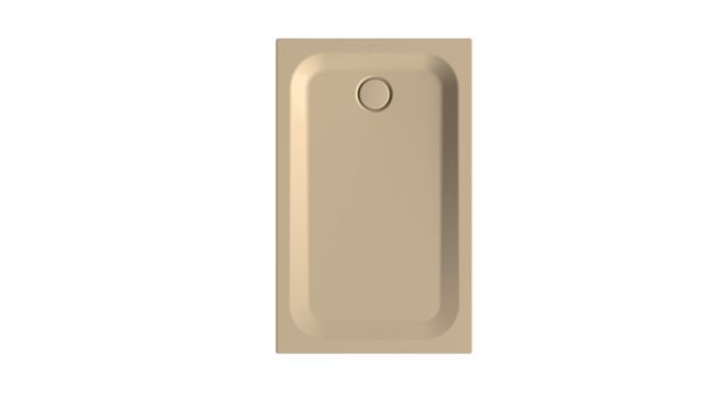 Duschwanne BetteUltra 1670 120x75x3,5cm, Glasur, Mini-Wannenträger, bahamabeige
