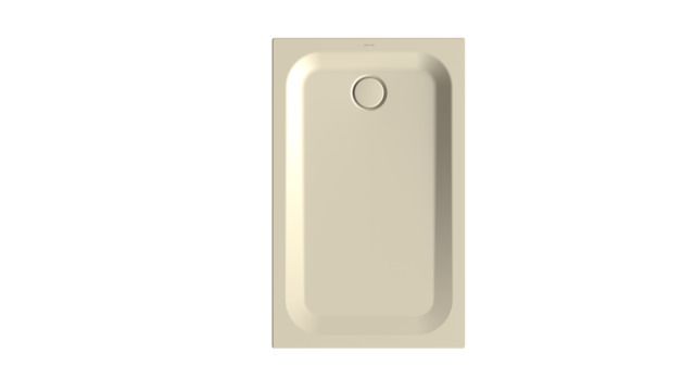 Duschwanne BetteUltra 1670 120x75x3,5cm, Glasur, Mini-Wannenträger, jasmin