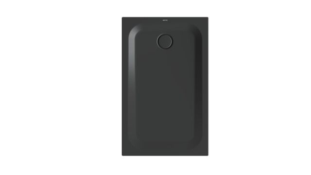 Duschwanne BetteUltra 1670 120x75x3,5cm, Antirutsch/Pro, Mini-Wannenträger, slate