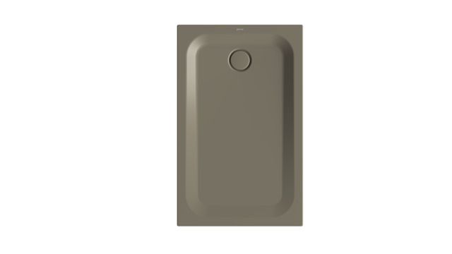 Duschwanne BetteUltra 1670 120x75x3,5cm, Glasur, Mini-Wannenträger, graphite