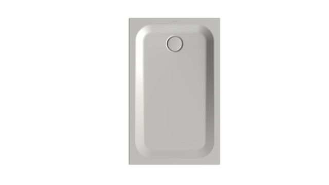 Duschwanne BetteUltra 1670 120x75x3,5cm, Mini-Wannenträger, silver