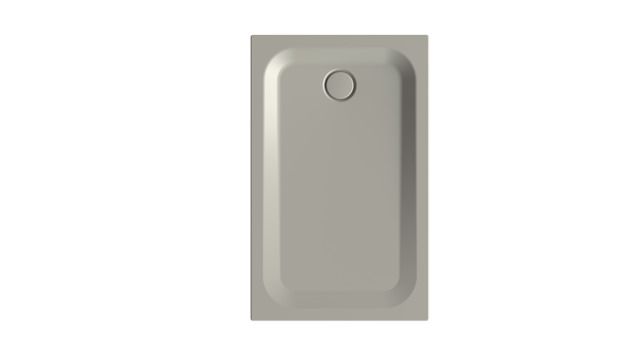 Duschwanne BetteUltra 1670 120x75x3,5cm, Antirutsch/Pro, Mini-Wannenträger, stone