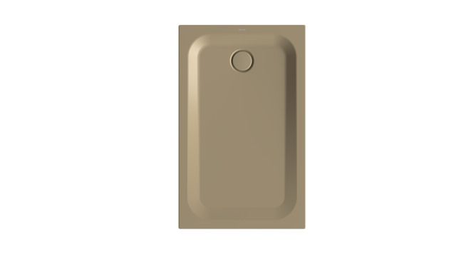 Duschwanne BetteUltra 1670 120x75x3,5cm, Mini-Wannenträger, hazel
