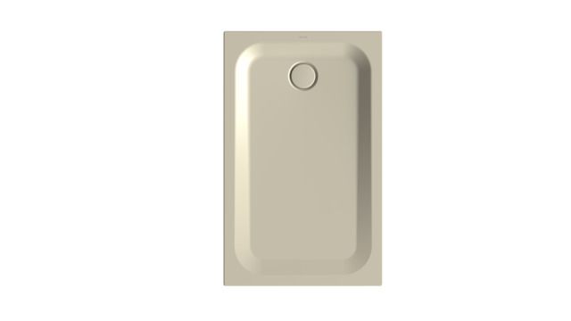 Duschwanne BetteUltra 1670 120x75x3,5cm, Mini-Wannenträger, beige