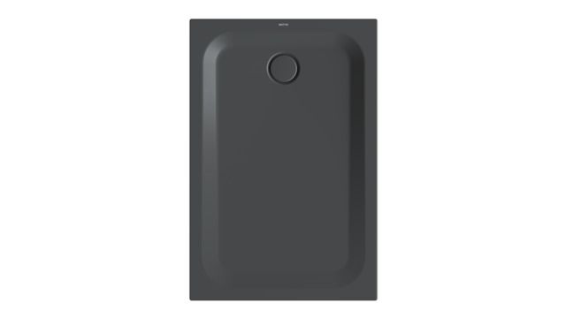 Duschwanne BetteUltra 1680 120x80x3,5cm, Glasur, raven