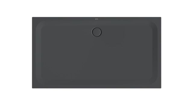 Duschwanne BetteUltra 5808 180x100x3,5cm, Glasur, Mini-Wannenträger, raven