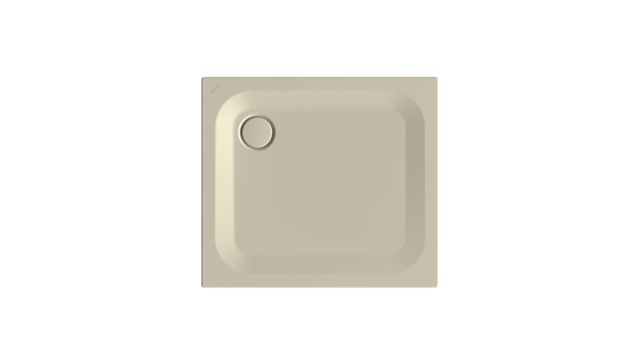Duschwanne BetteUltra 8750 90x80x2,5cm, Glasur, Mini-Wannenträger, beige