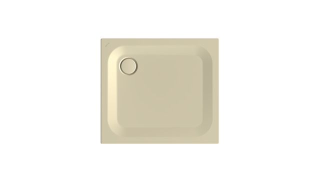 Duschwanne BetteUltra 8750 90x80x2,5cm, Glasur, Mini-Wannenträger, cream