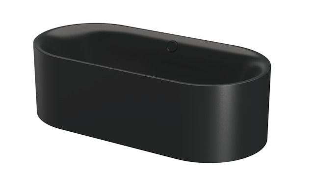 Badewanne BetteLux Oval Silouette-3467 ebony, 190x90x45cm, freistehend