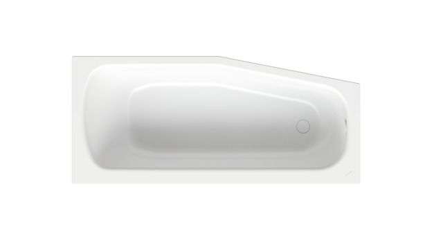 Badewanne BetteBambino 2570 157x70x42cm, Schräge Fußende links, edelweiß