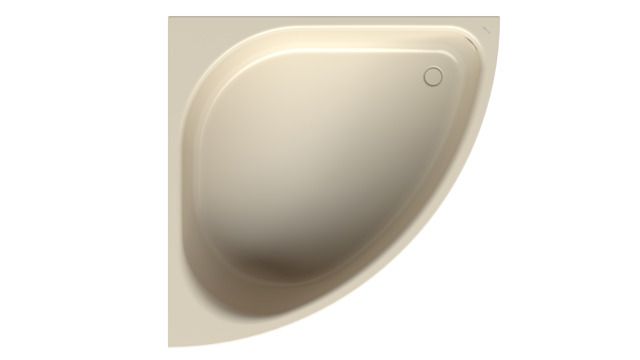 Bette Badewanne Arco 6035 140x140x45cm, Eck, jasmin