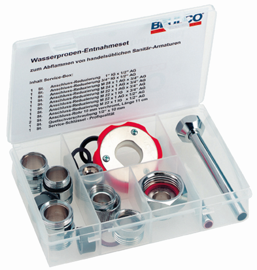 BEULCO Wasserproben-Entnahmeset 6098 1/4" AG, für Entnahme von Wasserproben