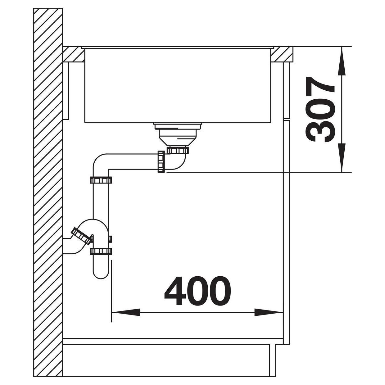 Blanco Spüle Axia III 45 S-F SILGRANIT 77 x 50 cm, felsgrau, reversibel, mit Glasschneidbrett