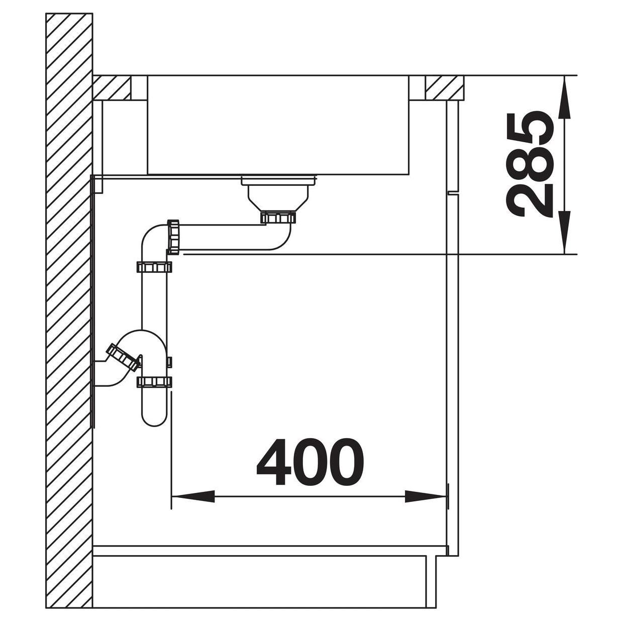 Blanco Spüle LANTOS XL 6 S-IF Compact 78 x 50 cm, Edelstahl Bürstfinish, reversibel, Ablauffernbedienung mit Drehbetätigung