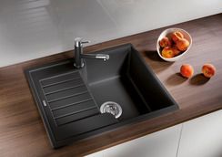 Blanco Spüle ZIA 40 S SILGRANIT 61,5 x 50 cm, schwarz, ohne Ablauffernbedienung