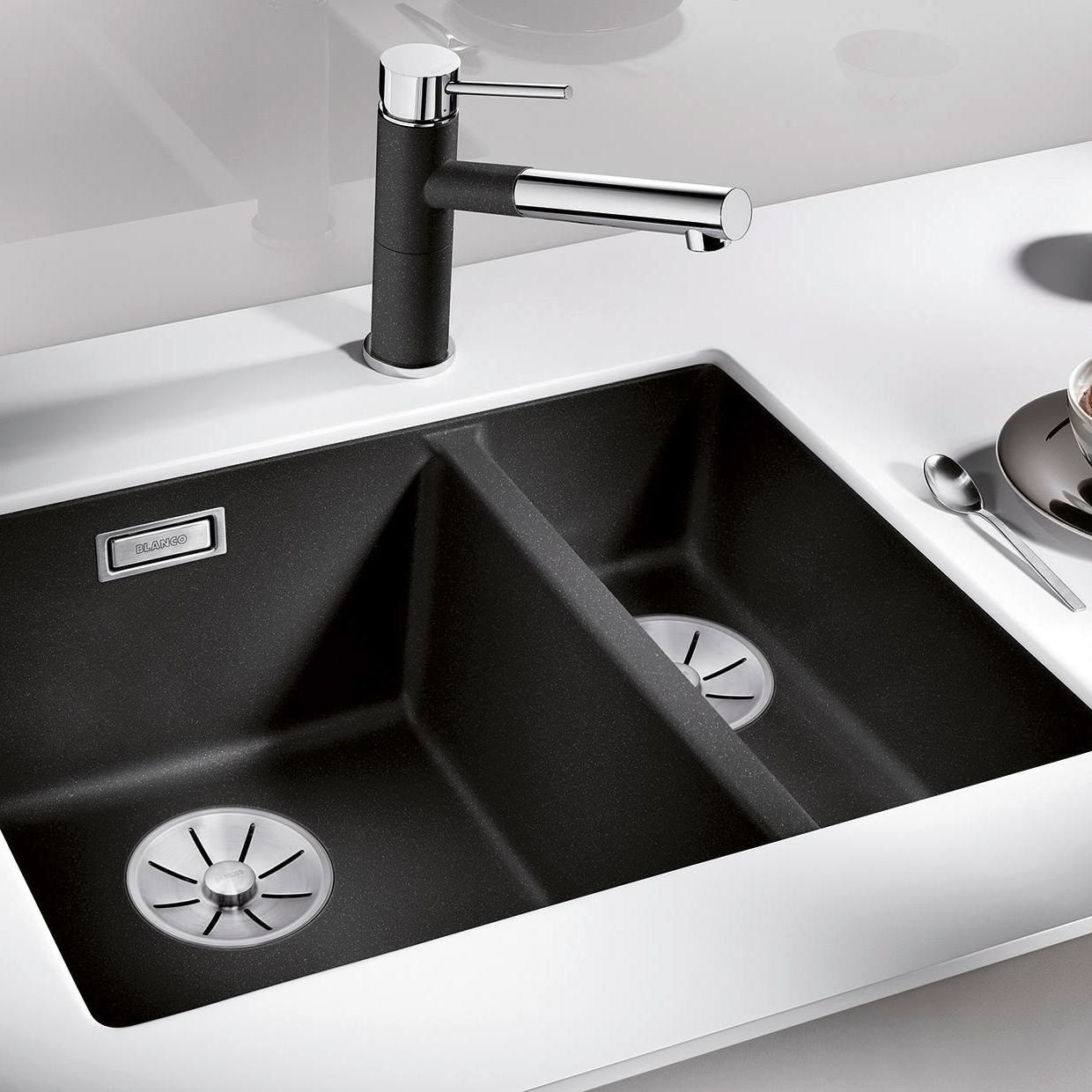 Blanco Becken SUBLINE 340/160-U SILGRANIT 55,5 x 46 cm, cafe, rechts, für Unterbau