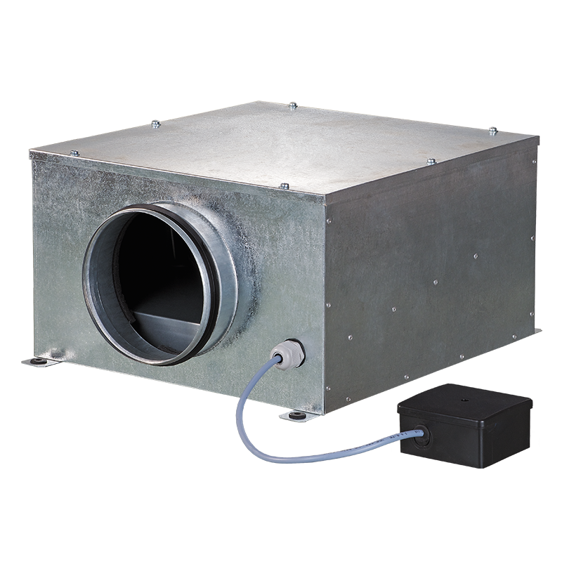 Blauberg Radialventilator Iso B geräuschisoliert, 200 max D= 199 mm, 950/960 m3/h