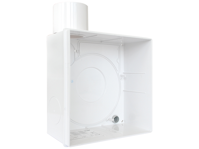 Blauberg Kunststoffgehäuse Valeo für Lüftereinheit, BPD 80 Anschluss unten