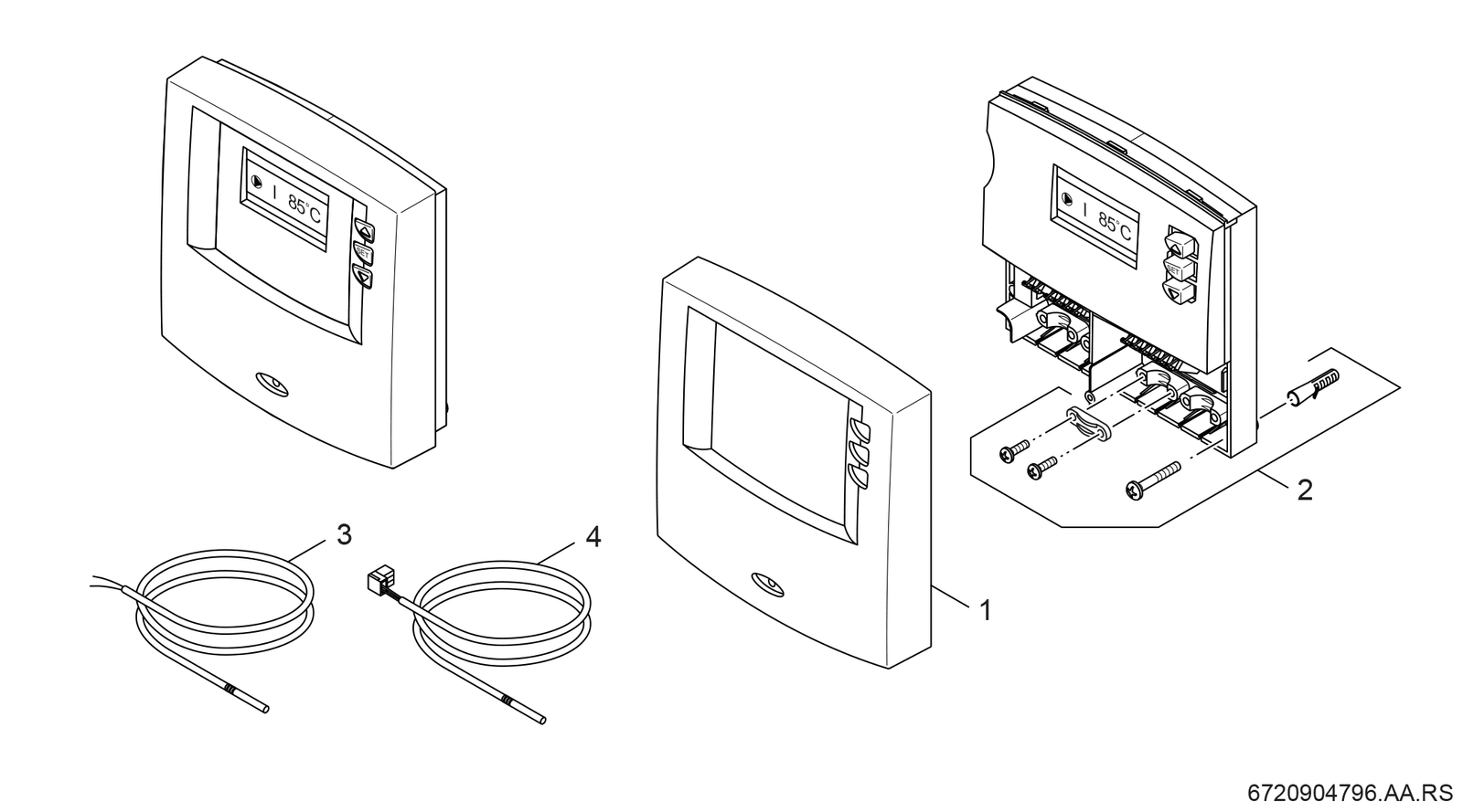BOSCH Temperaturdifferenz-Regler B-sol 050 zur Umschichtung zwischen zwei Speichern