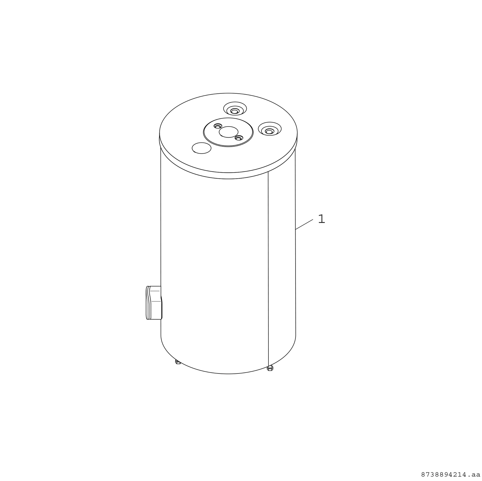 BOSCH Warmwasserspeicher Stora W120-5 O1A W120-5 O 1 A 115 l, bodenstehend, rund, silber