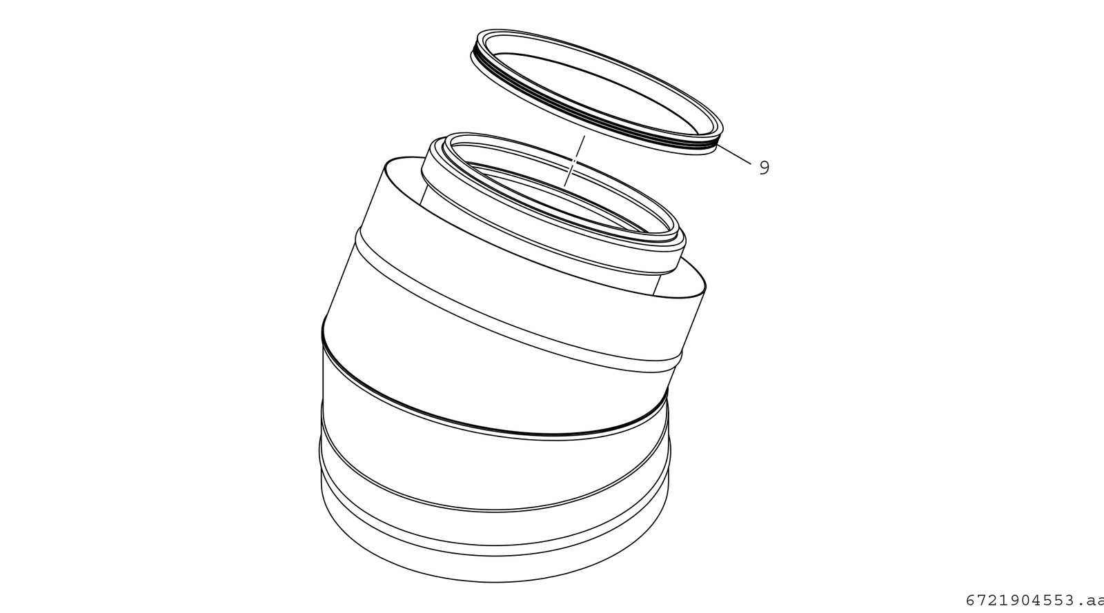BOSCH Bogen FC-CE160-30, Ø160/225, 30° Grad, konzentrisch, Edelstahl