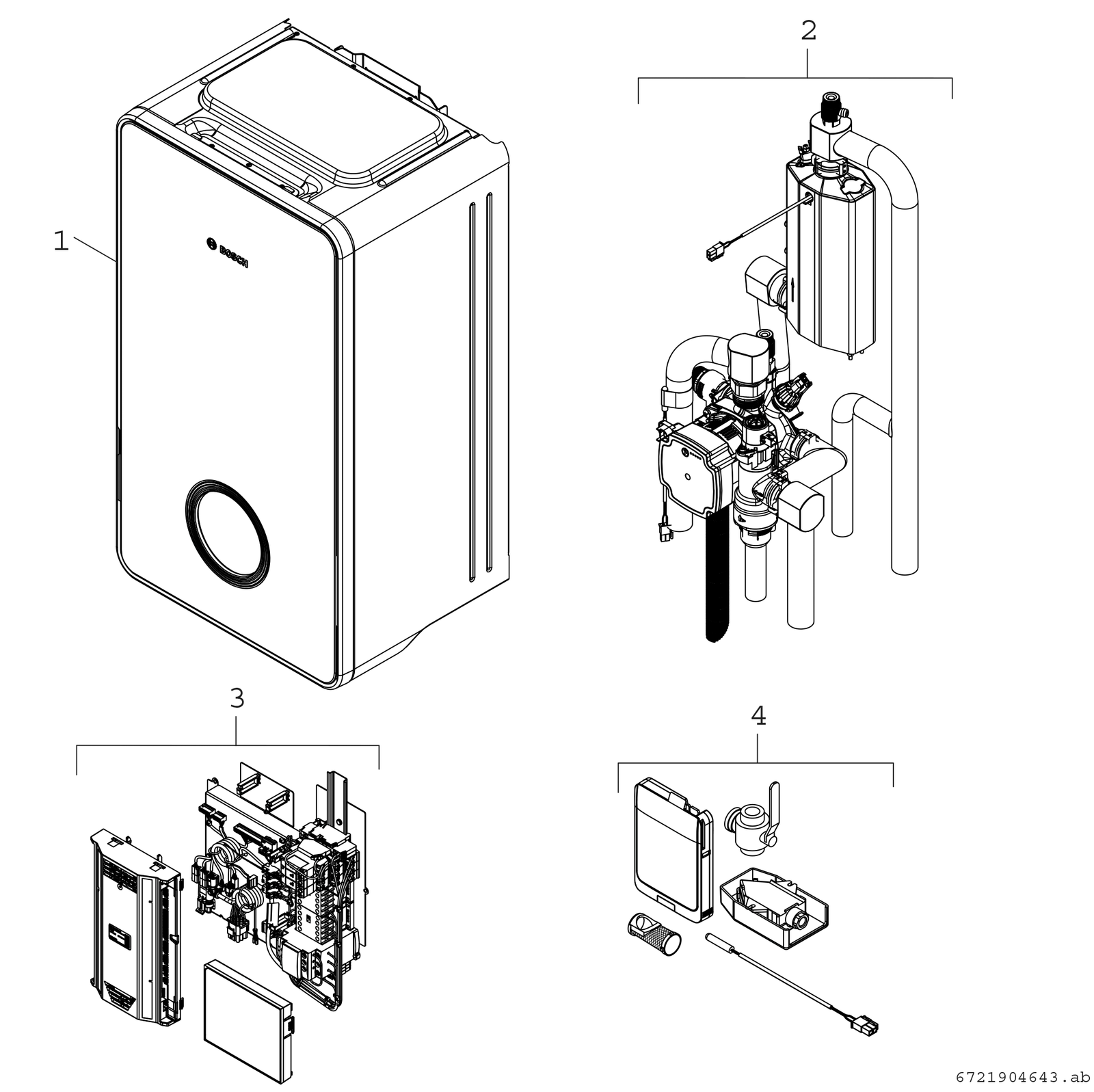 BOSCH Luft-Wasser-Wärmepumpe Compress 6800i AW CS6800iAW 12 E