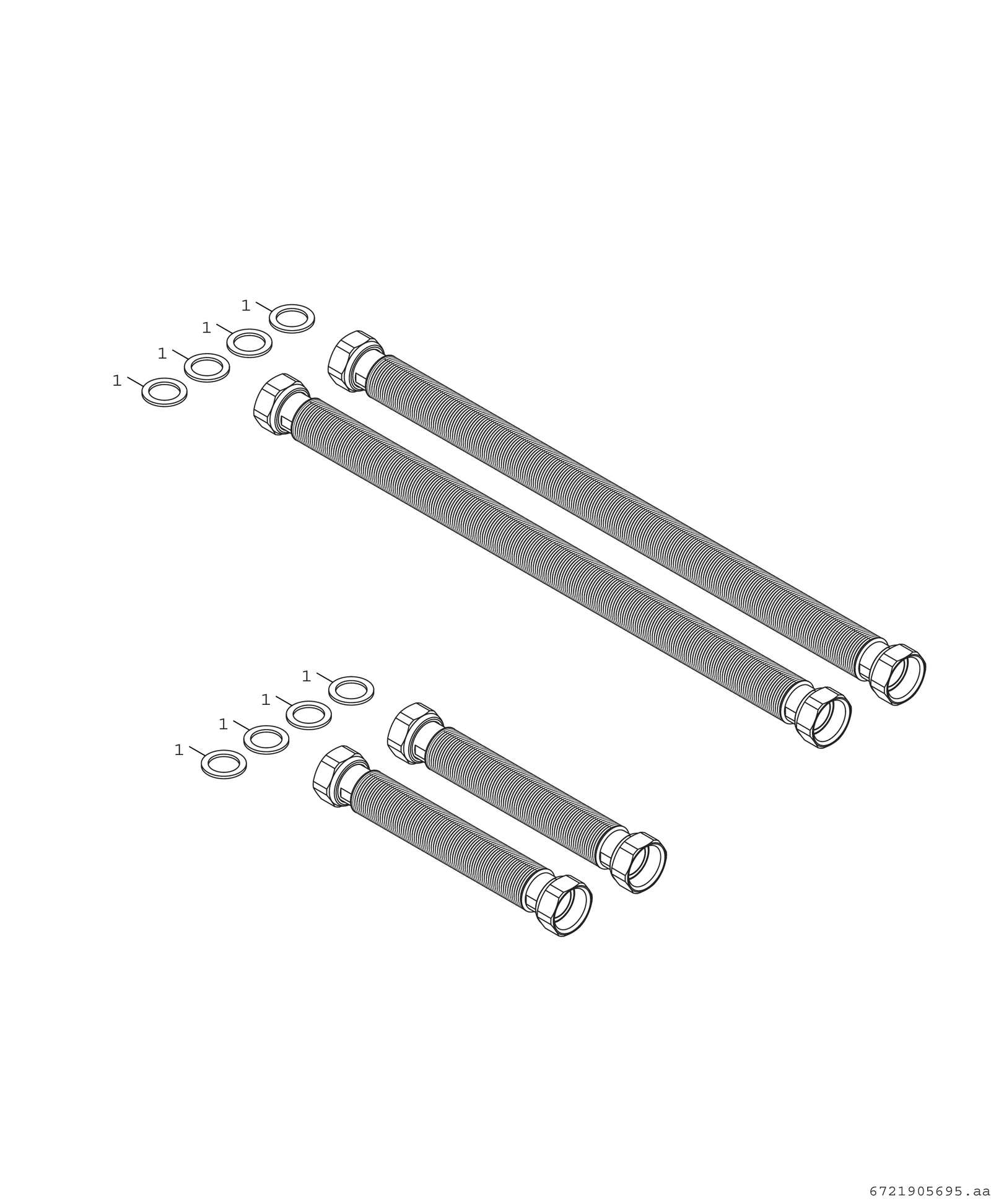 BOSCH Installationspaket INPA lang, 500-1000mm, für CS5800iAw7cs6800iAW