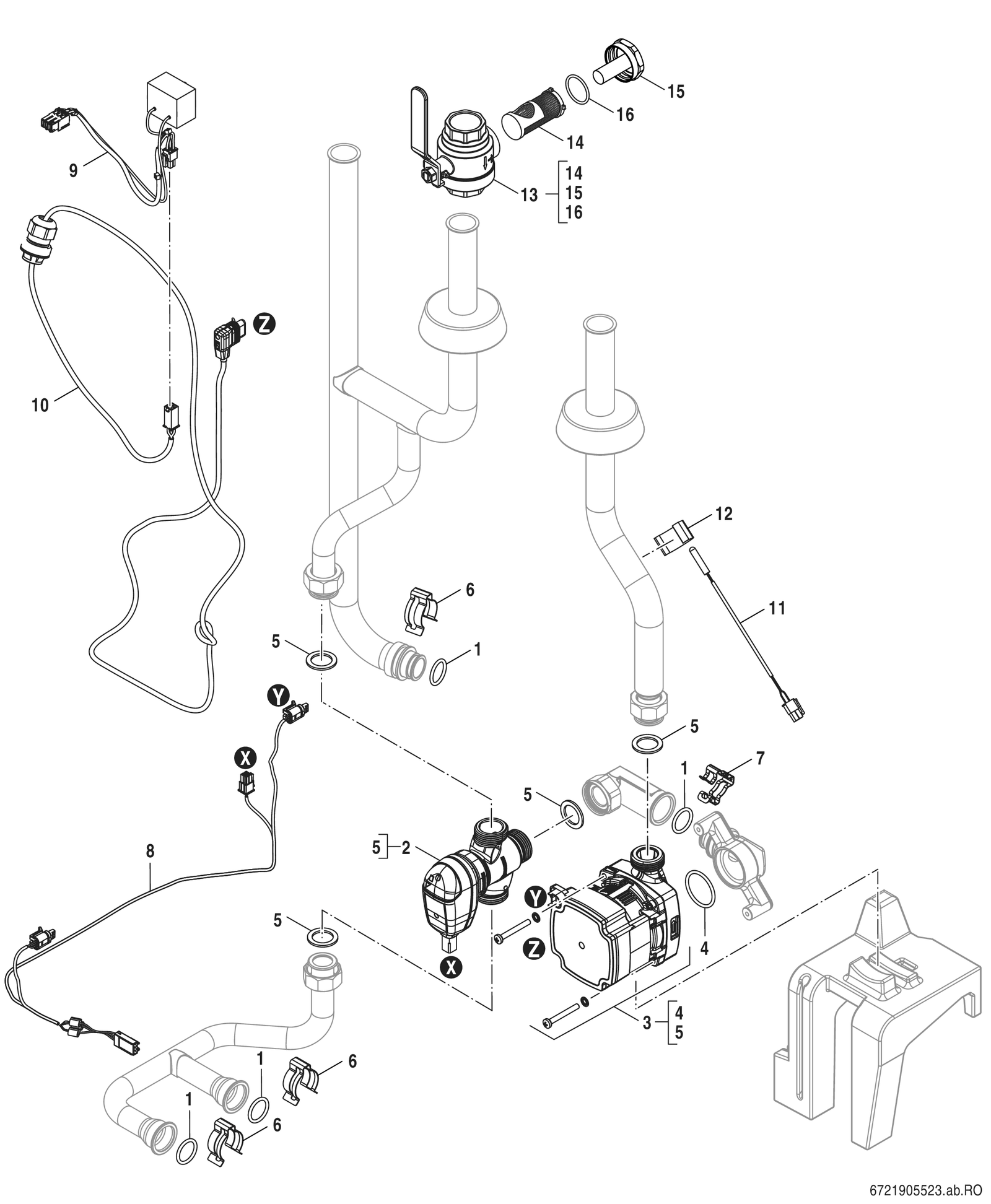 BOSCH Erweiterungs-Set 2 HK, für Puffermodul CSx800iAW 12 MB