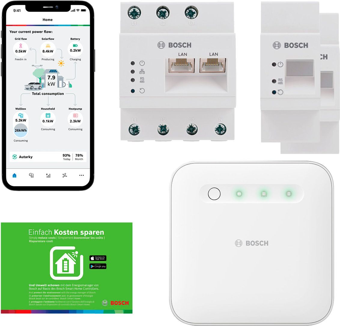 BOSCH Energiemanager Set 2 für Photovoltaik-Anlagen, in Kombination mit Stromspeicher