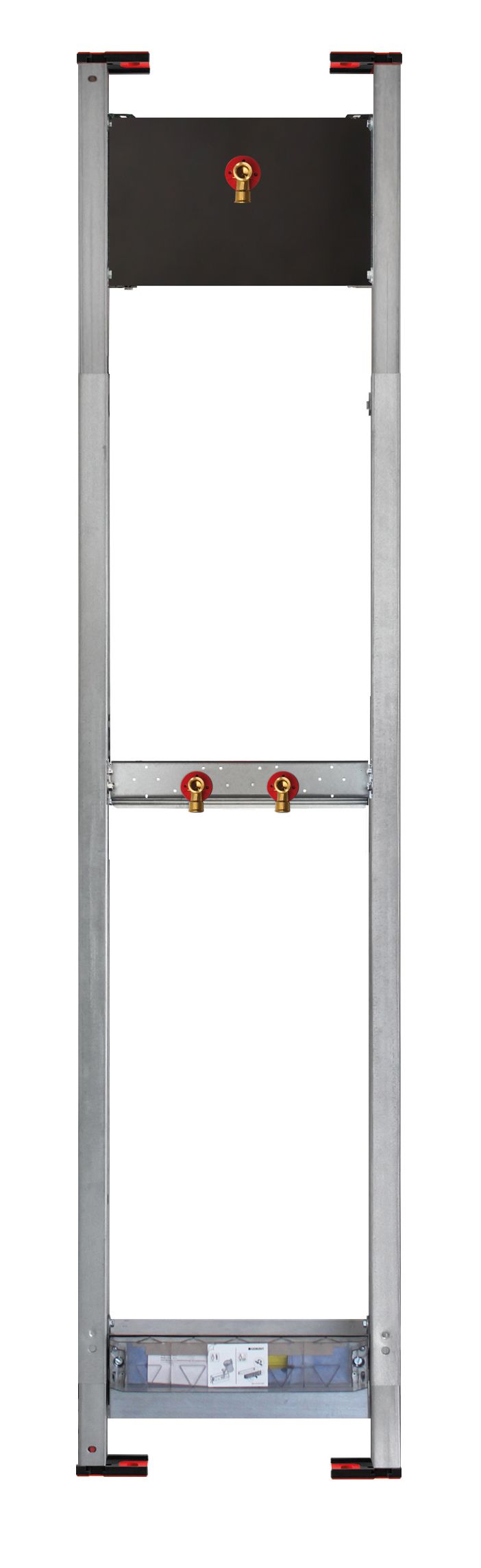 Burda Duschelement BS+ für AP-Armaturen und Geberit Wandablauf DN 40, für Brausekopf
