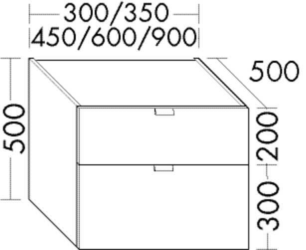 BB Unterschrank (WWRT090) rc40System, 500x900x500, PG1