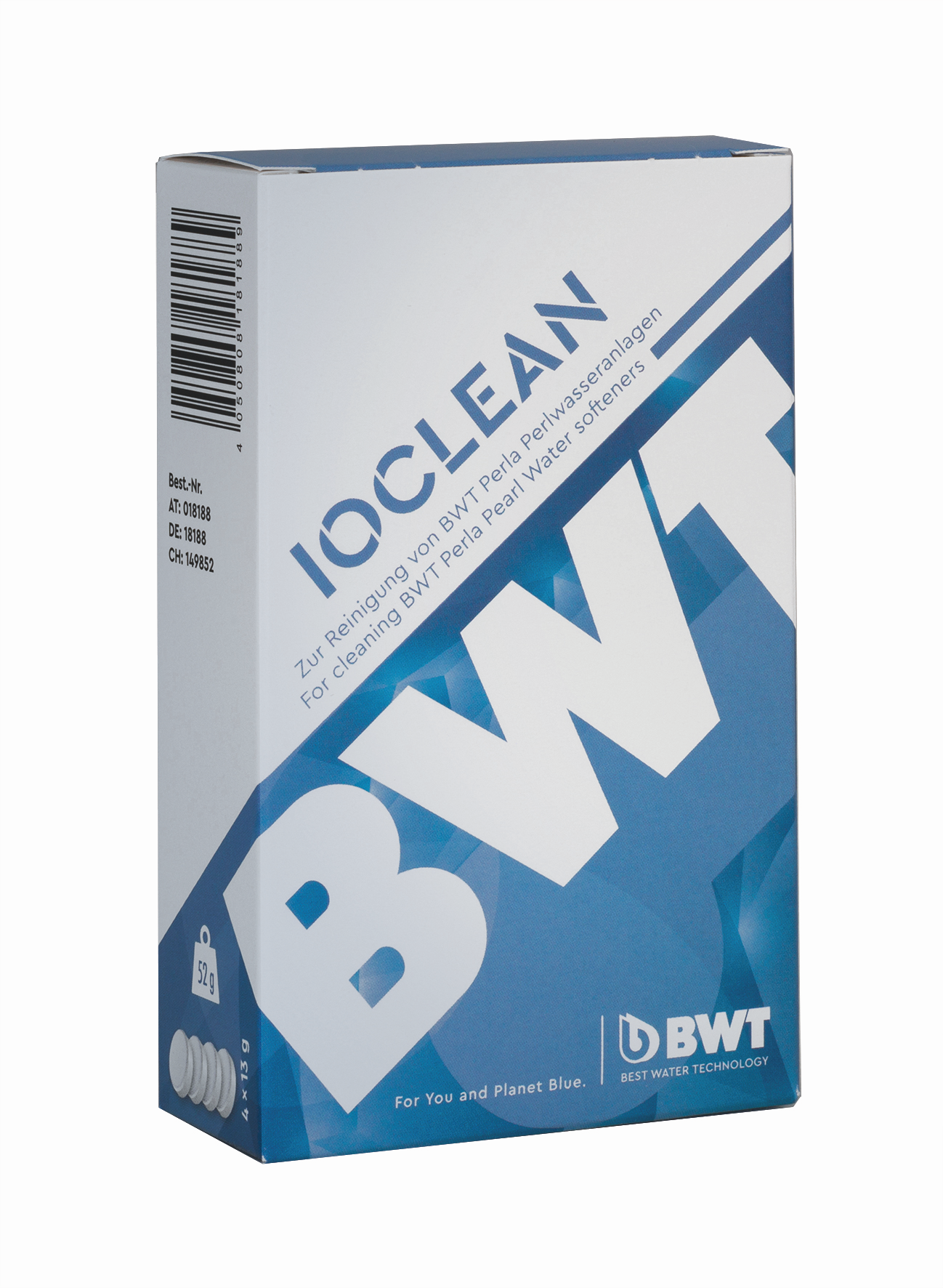 BWT Reinigungs-Tabletten für Perlwasseranlagen, 4 IOCleanTabletten