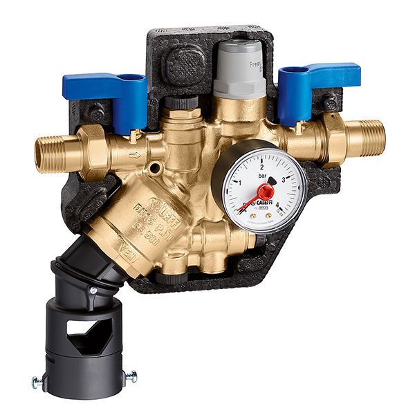 Caleffi Füllarmatur BA 1/2", automatisch, mit Isolierung, waagerechter/senkrechter Einbau, Verbindung R 1/2