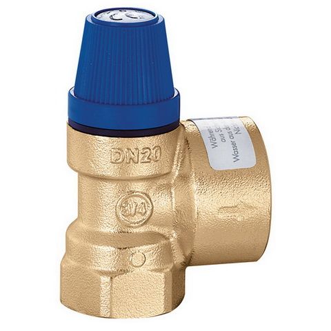 Caleffi Membran-Sicherheitsventil 1/2" IG x 3/4" IG, 8 bar, für Brauchwasser