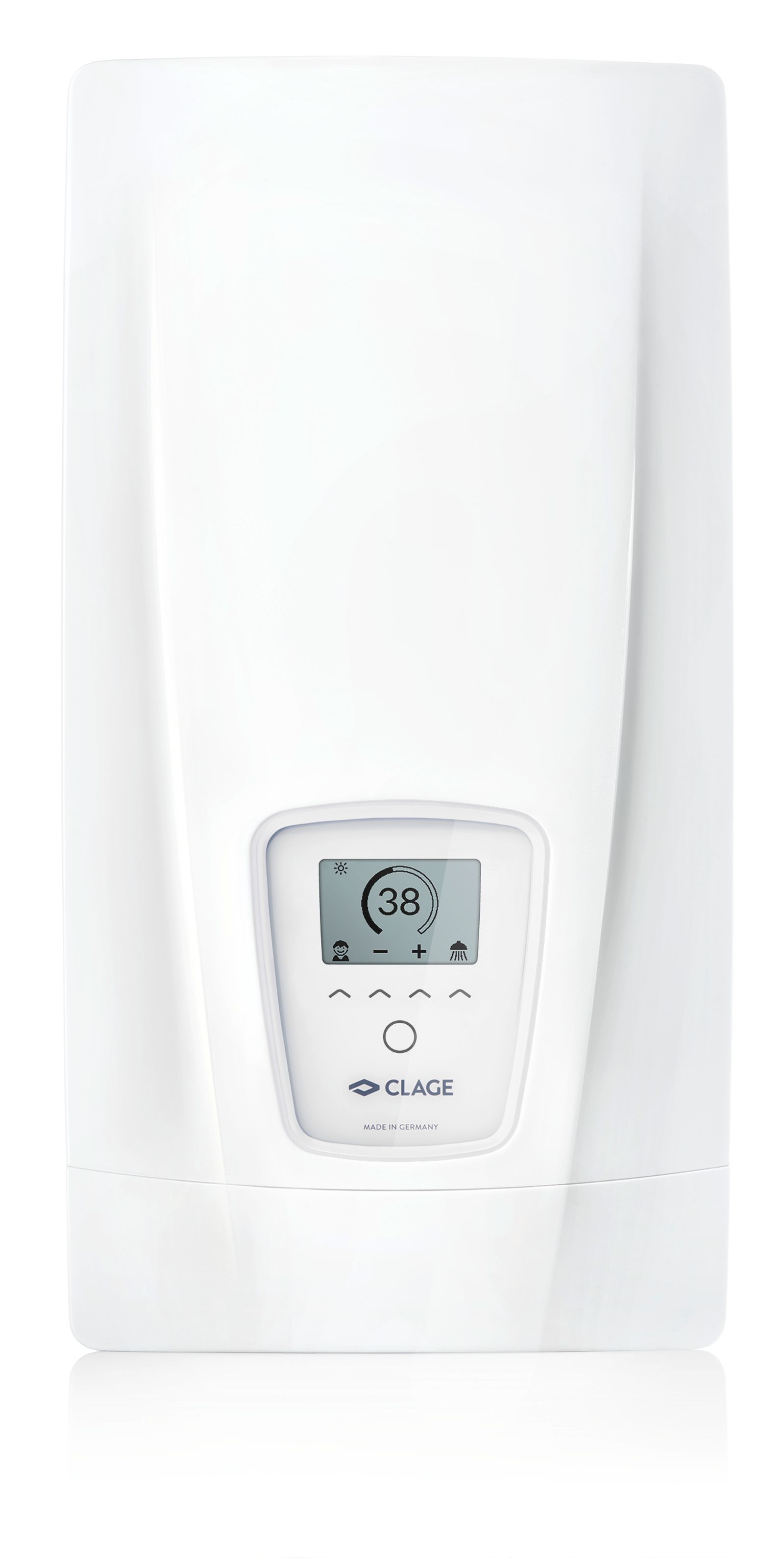 Clage Durchlauferhitzer DEX Next 18-27 kW, E-Paper-Display, elektronisch geregelt