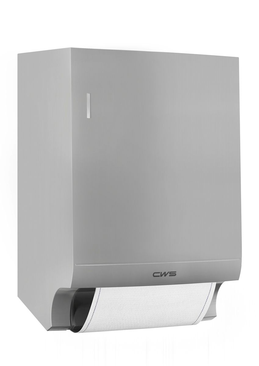 CWS Stoffhandtuchspender Paradise Stainless Steel Dry Slim, Edelstahl, mit Schloss