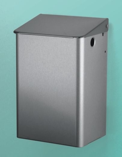 CWS Abfallbehälter MediLine Typ 758, Edelstahl, fein gebürstet, 6 l