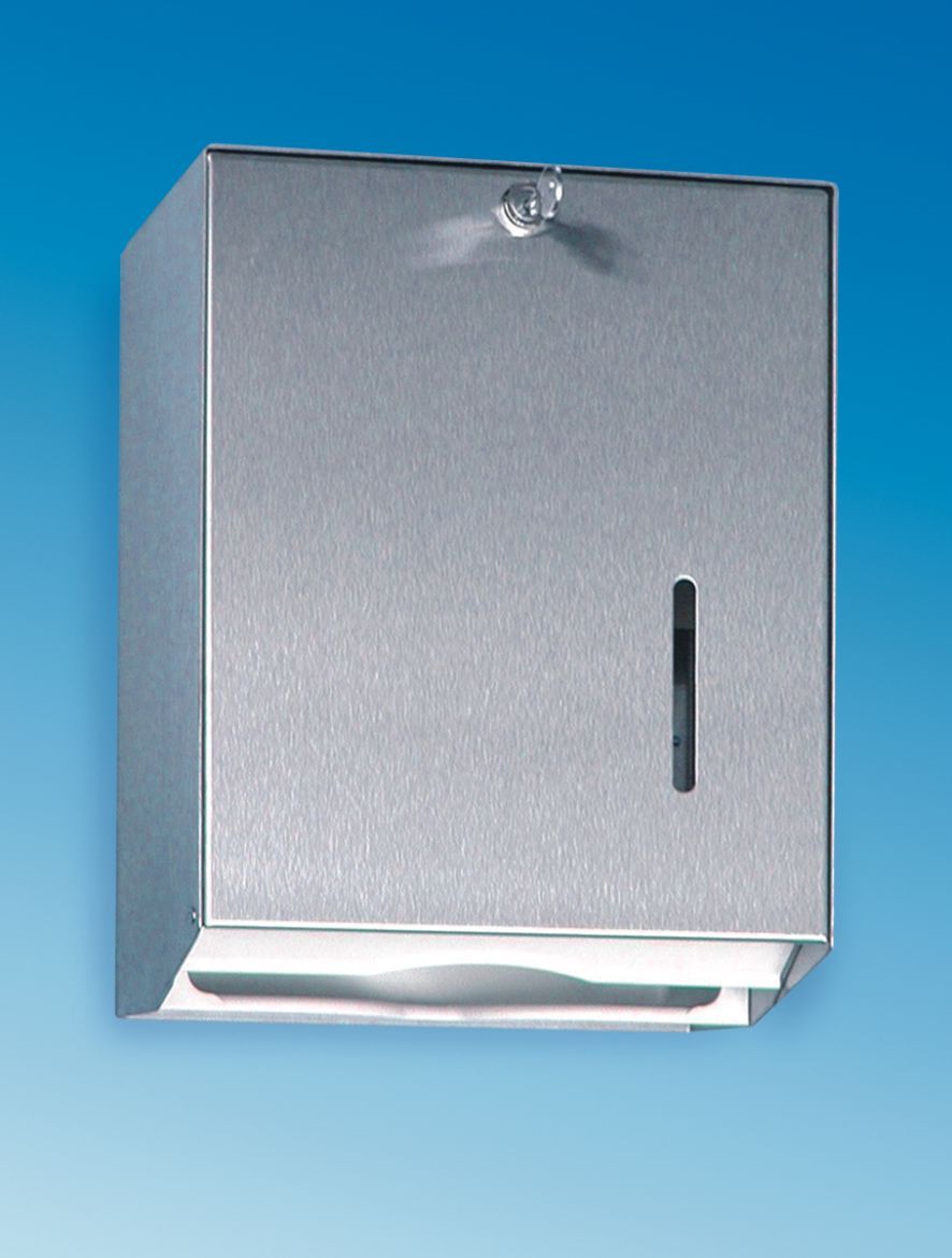 CWS Handtuchspender 750 Typ 821, Aluminium eloxiert, mit Schloss