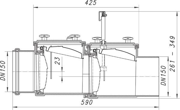 Dallmer Rückstauverschluss Stausafe RS DN 150