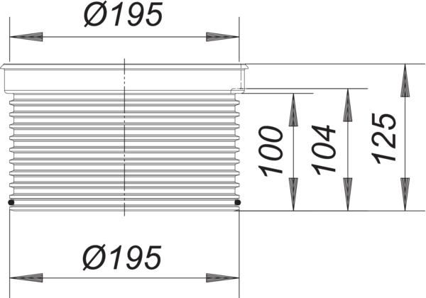 Dallmer Aufsatzverlängerung 620 zu Hof-/Parkdeckabläufen 605/606/615/616