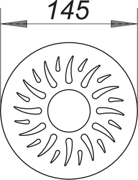 Dallmer Rost Astra Stone Sirius, individuell 145, Edelstahl