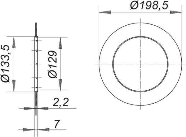 Dallmer Rahmenaufnahme Serie 15 CeraDrain/Tisto Drain