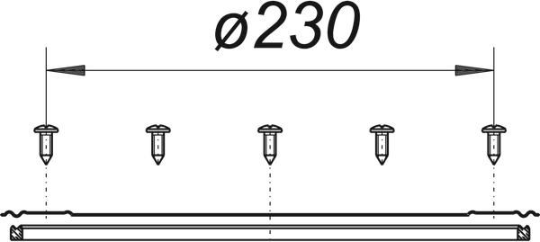 Dallmer Flanschring DG 15 zu Hof-/Parkdeckabläufen 615, 616, Edelstahl