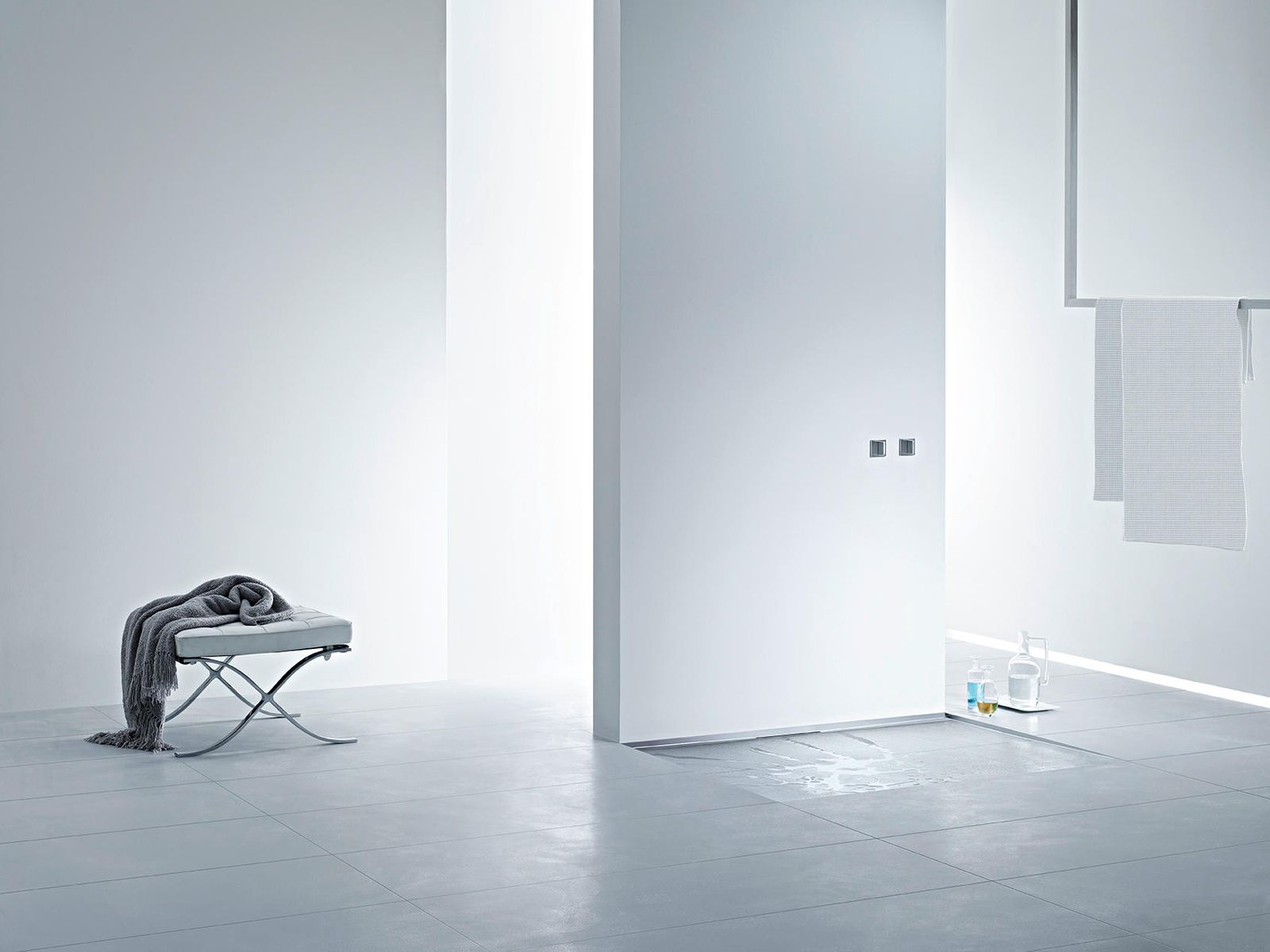 Dallmer Duschrinne CeraWall Select Duo Edelstahl matt, 1800 mm