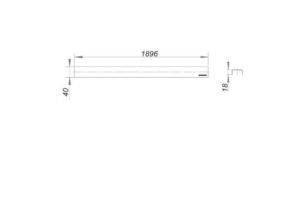 Dallmer Abdeckung CeraLine Standard 1900 mm