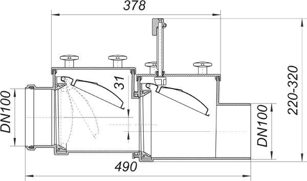 Dallmer Rückstauverschluss Stausafe RS DN 100